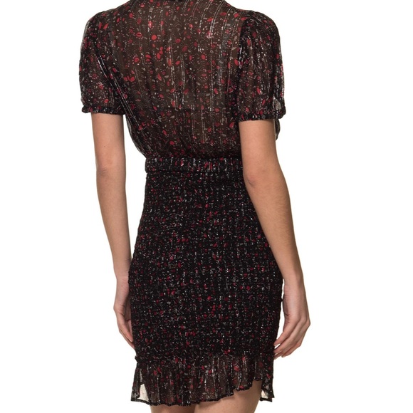 FREE PEOPLE BABY LOVE SMOCKED BODYCON MINI DRESS - Picture 2 of 6